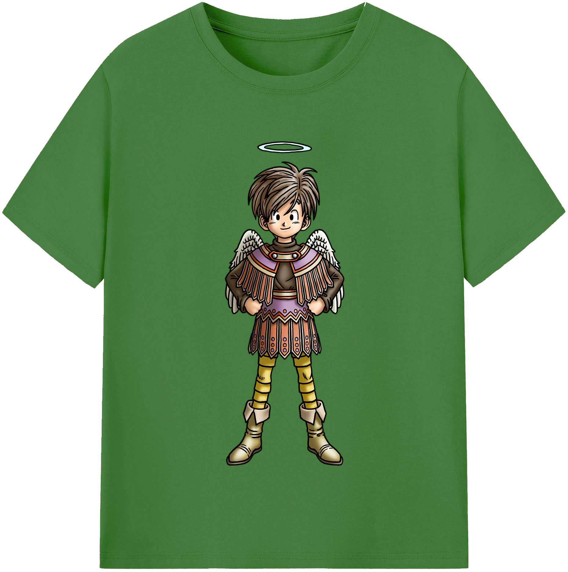 （画像用） ドラゴンクエスト Doragon Kuesuto Dragon Quest レディースカジュアルプリントTシャツ（綿100％）